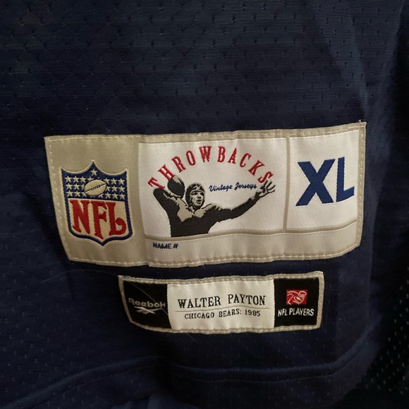 REEBOK GRIDION CLASSICS BEARS WALTER PAYTON #34 JERSEY XL VINTAGE - Picture 7 of 9
